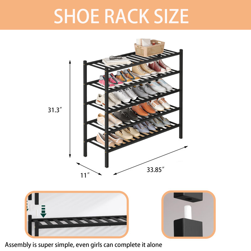 Bamboo Shoe Rack