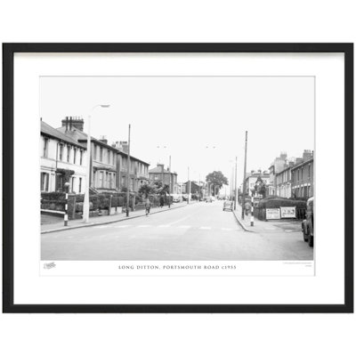 Long Ditton, Portsmouth Road C1955 1 Piece Single Picture Frame Wall Art
