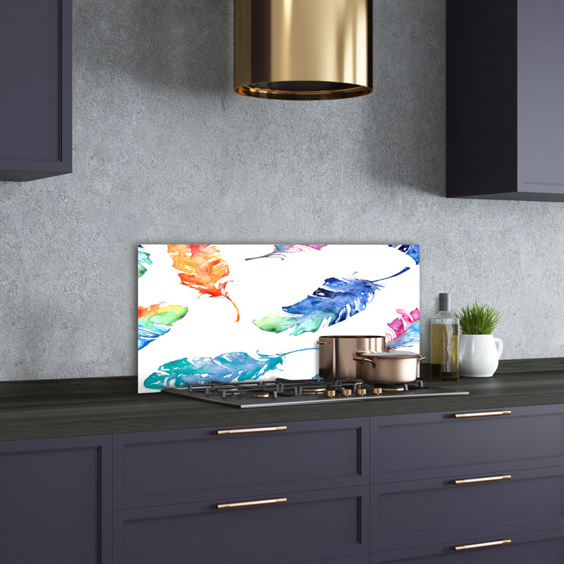 Nolensville 50cm W x 100cm L Glass Peel and Stick Panel