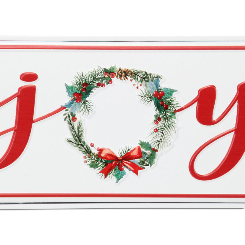 Plaque en métal Clara Holiday - Joy