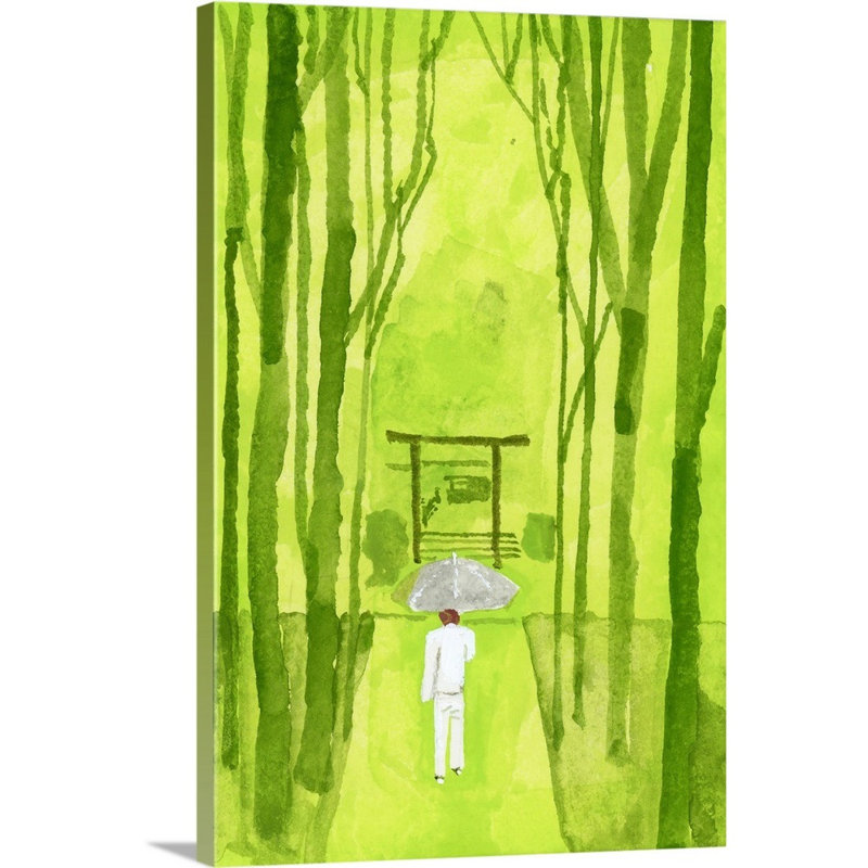 Sanctuaire d'Ise, Torii est l'entrée du sanctuaire, 2016 - reproduction d'art, Toile tendue, H 30 po x l 20 po x P 1,25 po