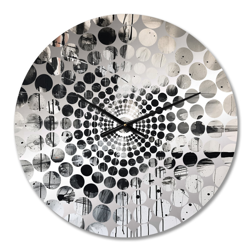 Airalynn - Horloge murale géométrique abstraite, Petit