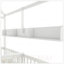 Lit plateforme simple double avec tablettes de rangement et tiroirs, maisonnette de style maison de chambre pour enfants-156662167