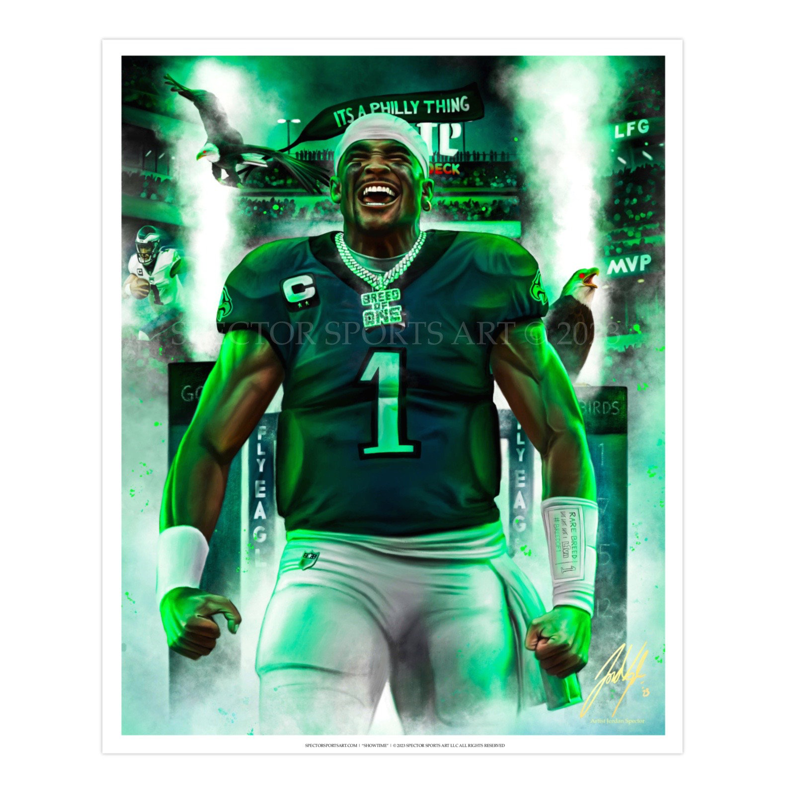 Fan Creations Philadelphia Eagles 12-in H x 6-in W Sports Print in