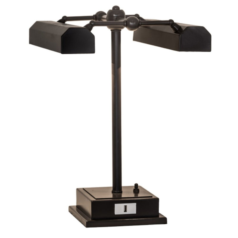 16" High Utica Library Banker's Lamp