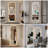 LED Full Length Wall Mirror With Irregular Shape Design For Entryway, Bedroom, Salon