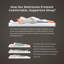 Matelas hybride en mousse viscoélastique imprégnée de gel de 12 po Perpetue dans une boîte certifiée CertiPUR-US et Oeko TEX-1407215549