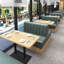 Élégant banc de bar-restaurant