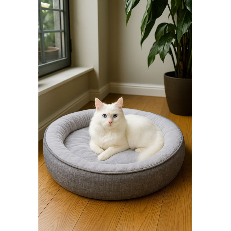 Lit pour animal de compagnie, Gris, L 21,7 po x l 13,8 po