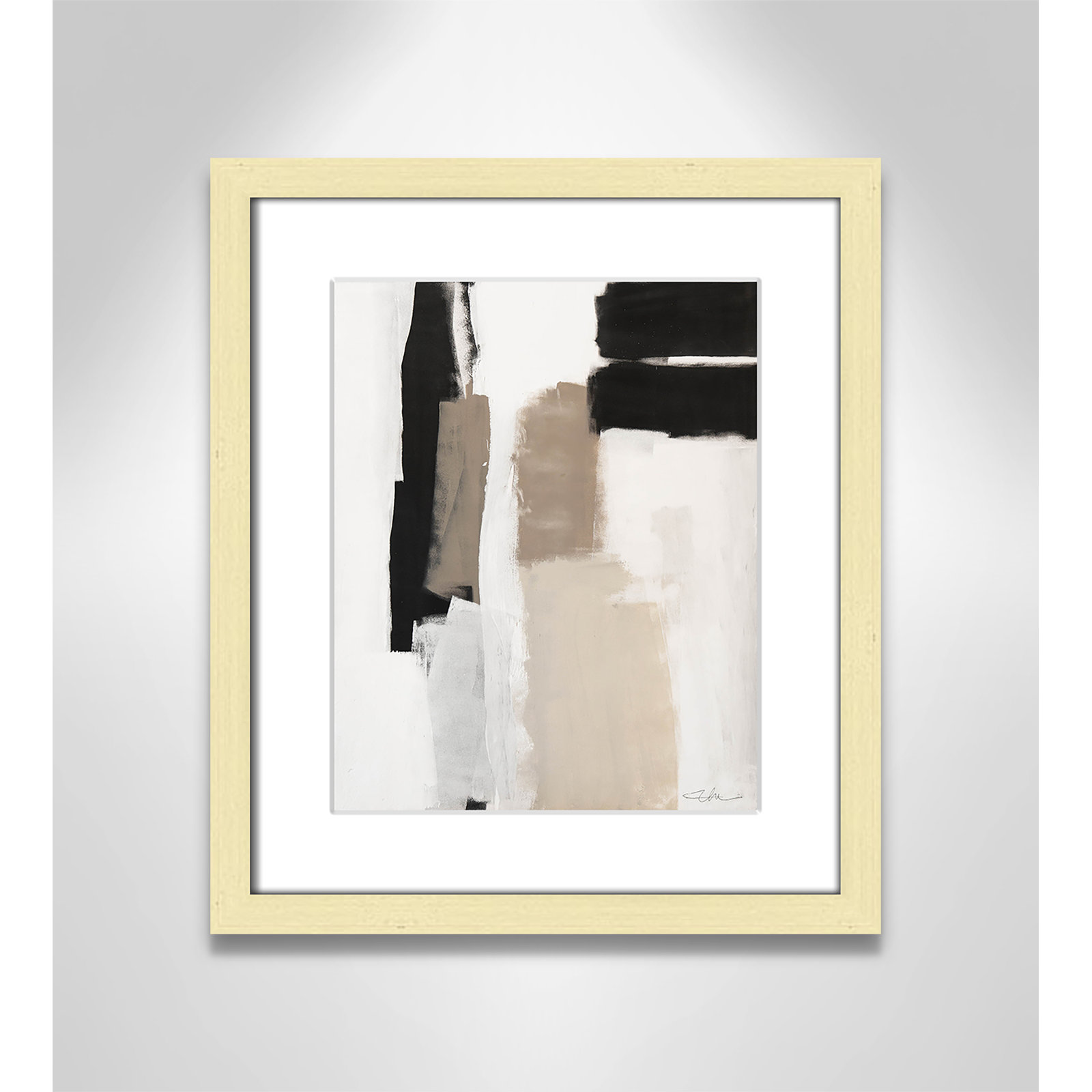Earth Scapes II Print, 15" H x 13" W x 1.25" D, Gold Matted Picture Framed