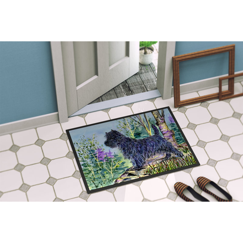 Paillasson d’intérieur antidérapant de style Cairn terrier stottville, Rectangle 2 pi x 3 pi