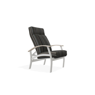 Chaise de patio inclinable avec coussins Askar