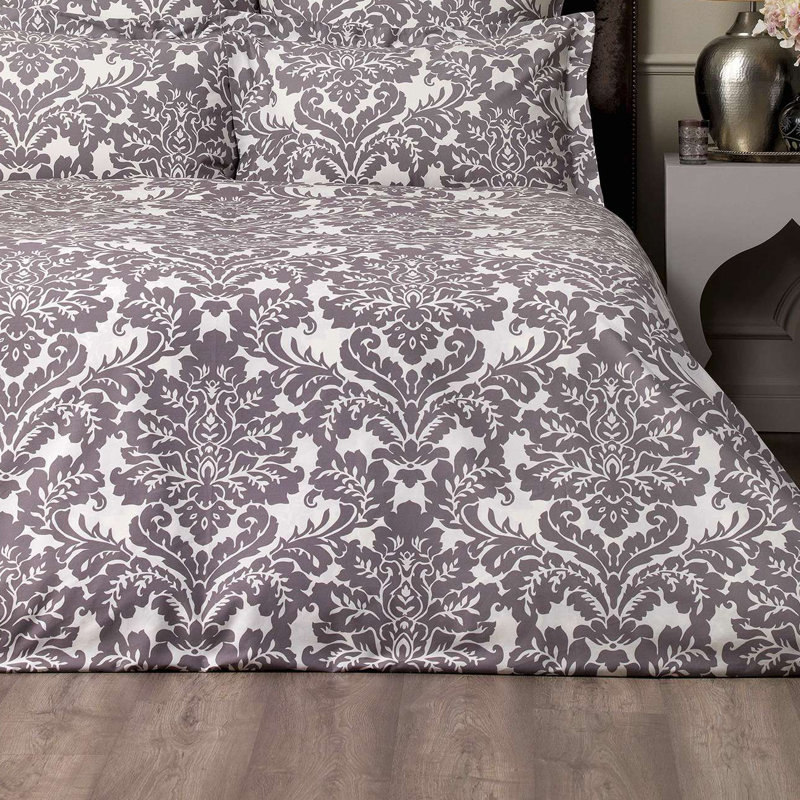Damask Sateen Duvet Cover, Twin Duvet Cover