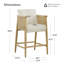 Upholstered Counter Stools with Hand-Woven Rope Arms-784111238