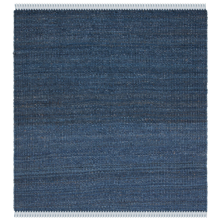 Natural Fiber Hand Woven Jute Solid Color Rug