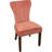 Logan 72" 9-Piece Dining Set With 8 Cleo Dining Chairs In Blush With Dark Brown Legs
