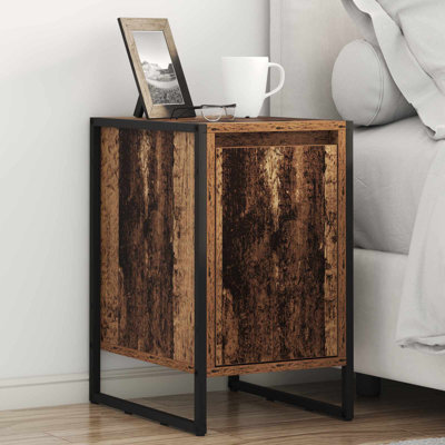 39.5cm W Manufactured Wood Bedside Table