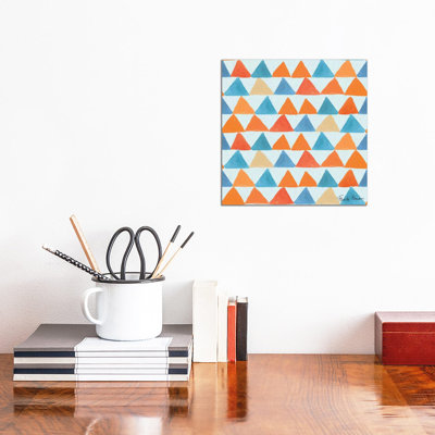 Whale Tale Pattern IIIB 1 Piece Wrapped Canvas Painting