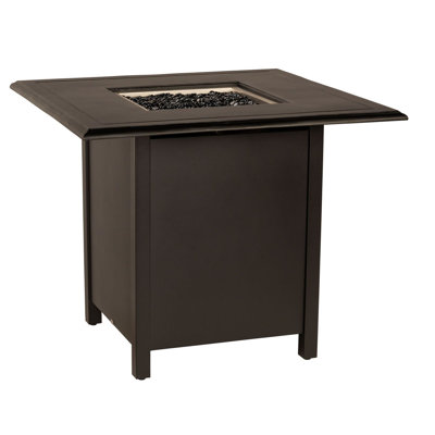 Square Counter Height Fire Table