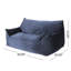  Fauteuil à billes surdimensionné en velours de coton 2 places avec accoudoirs Fila