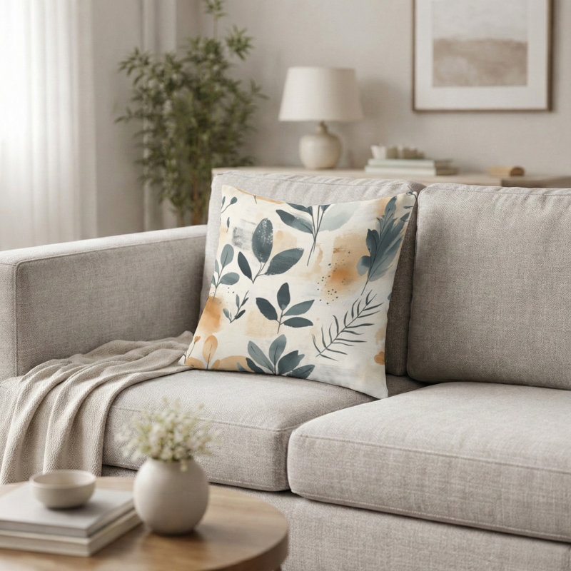 Coussin Floral - Coussin Boho, H 18 po x l 18 po