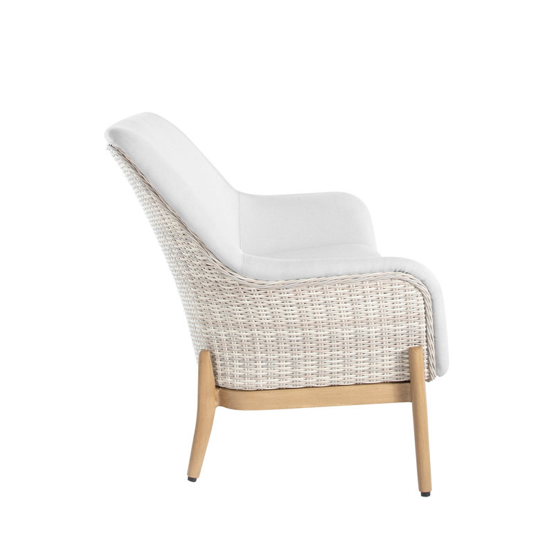 Palma 56" Wide Outdoor Loveseat with Cushions