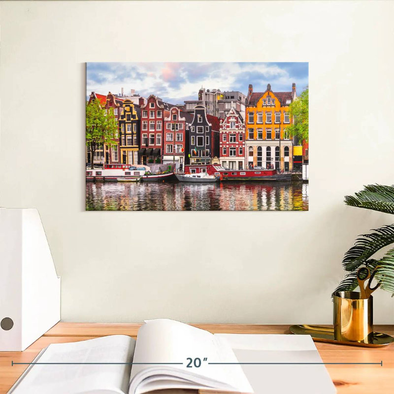 Maisons de canal Nicci Amsterdam, H 8 po x l 12 po