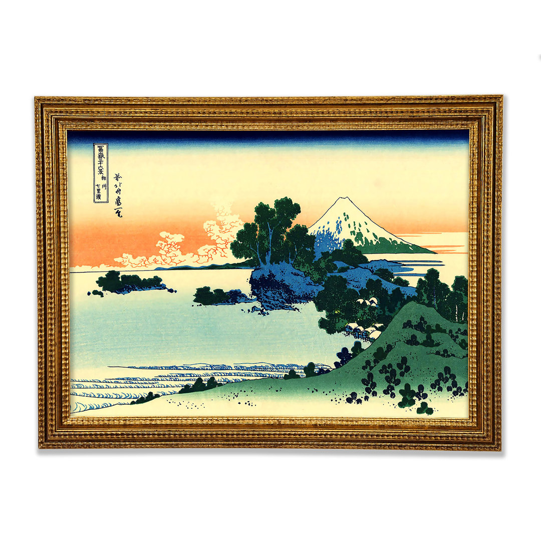 Shichiri Strand in der Provinz Sagami von Hokusai - Einzelne Bilderrahmen Kunstdrucke