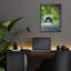  «Blue Ridge Loop» par Campbell Frost, art mural en verre acrylique, 12 po x 16 po