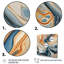 Bleu sarcelle, turquoise, symphonie turquoise, art mural abstrait, salon-1553610358-1553610363