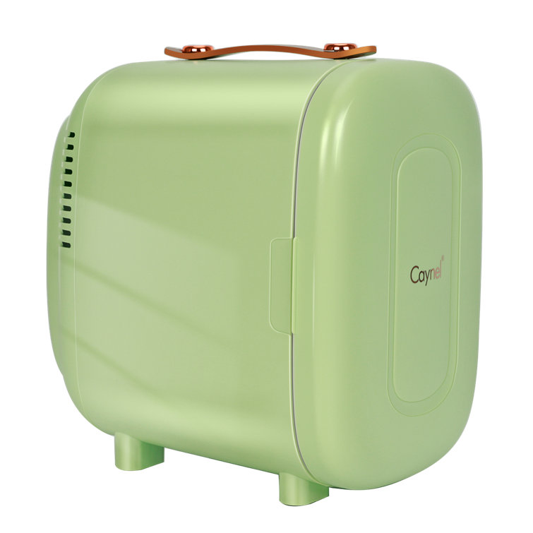 Caynel 5L Portable Retro Mini Fridge 6-can Mini Refrigerator