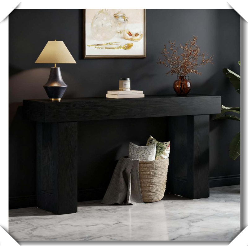 Console en bois rustique et polyvalente