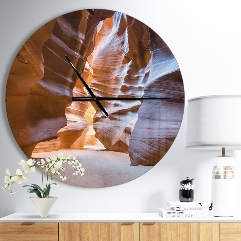 Horloge murale moderne Antelope Canyon Glow, Moyen