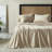 Orion Cotton Linen Blend Garment Washed Deep Pocket Bed Sheet Set-87815283-87815285