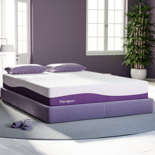Matelas en mousse viscoélastique rafraîchissante avec soulagement de la pression Sersper