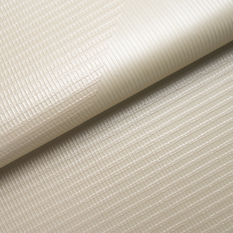 Hand Combed Triangles Wallpaper, Ivory