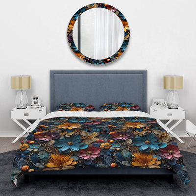 Ensemble de housse de couette Dahlia Mandalas