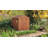 Keter Darwin 6x8 ft. Durable Resin Outdoor Storage Shed With Floor and Double Doors for Garden Patio Furniture and Tools, Brown