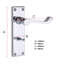 Golden Grace Victorian Scroll Bathroom Door Handle