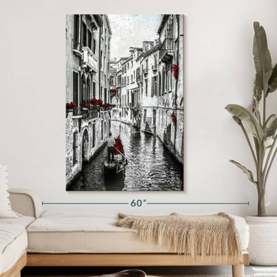 " Grand Canal Scene Pop Canvas Print "
