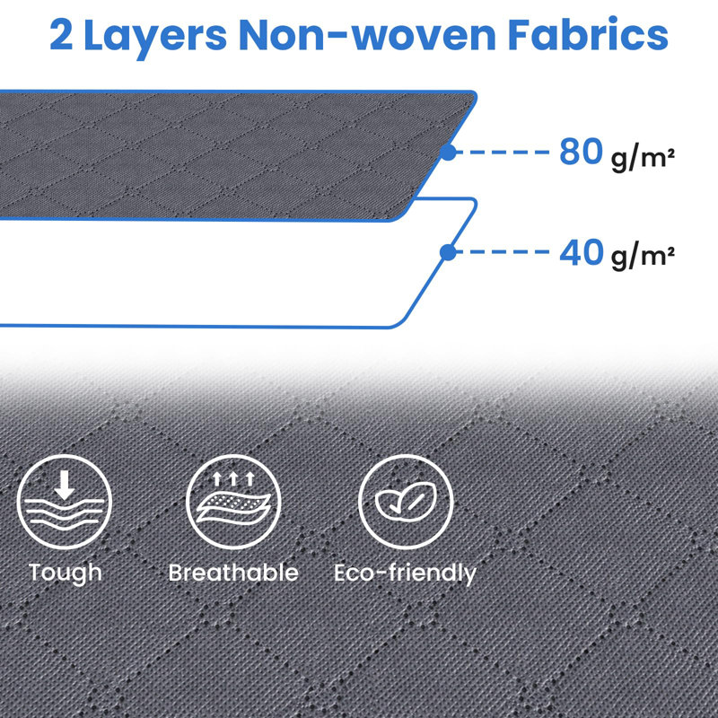 Grey Storage Bags - Stackable, Reinforced Handles, Perfect For Clothes Organization