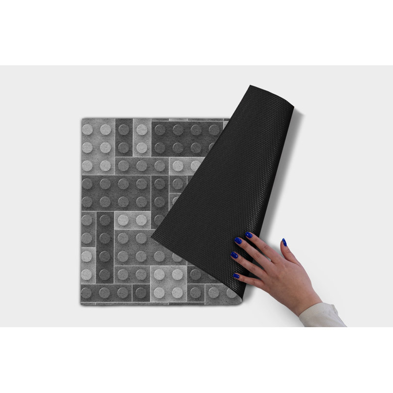 Non-Slip Geometric Outdoor Doormat