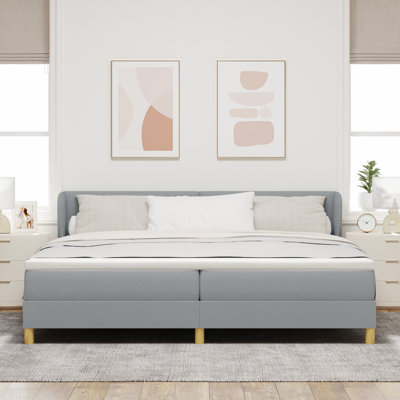 Upholstered Bed Frame with Mattress