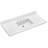 48'' Engineered Marble Single Bathroom Vanity Top With Sink