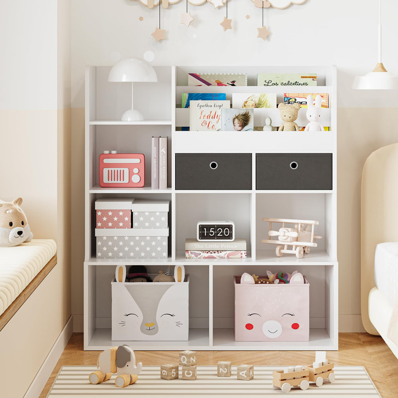 Bibliothèque pour enfants avec tiroir 47,8 pouces