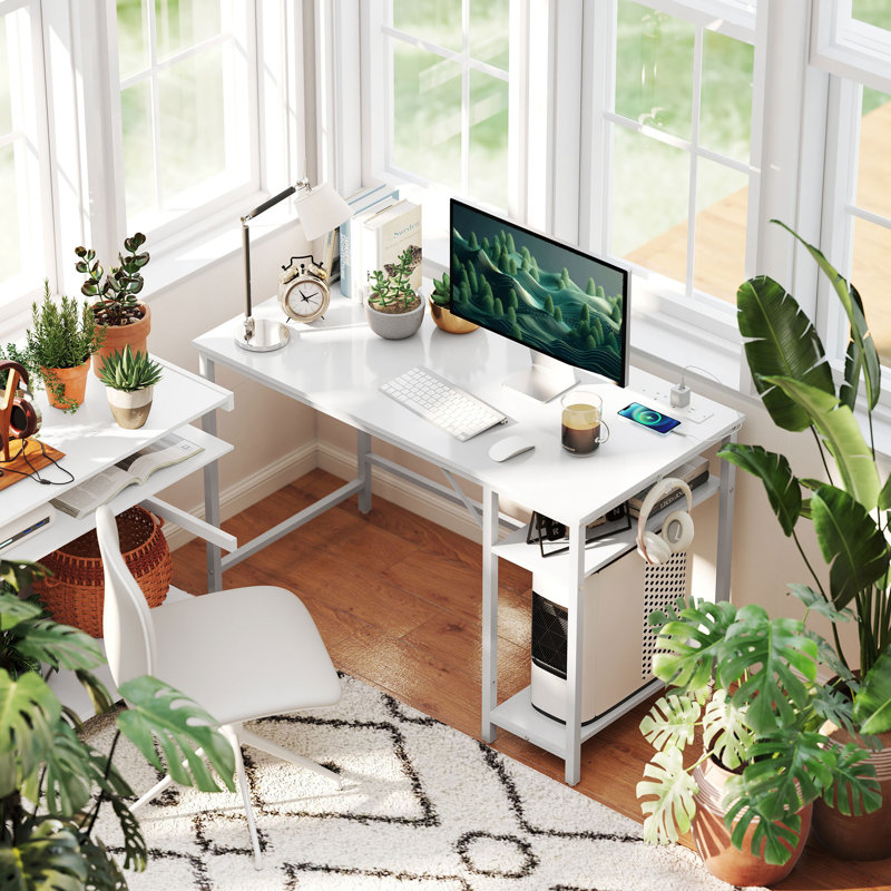 Metal Base Computer Desk