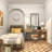Gold Metal Living Room Decorative Jars with Finial Lids