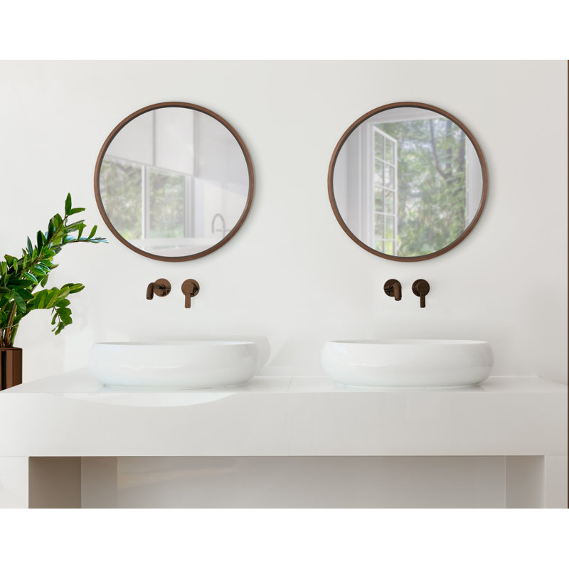 Arranjeet Flat Mirror, 25.6" x 25.6", Bronze