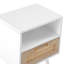 Table de bout en rotin avec tiroir, table de chevet moderne, table d'appoint-610499564