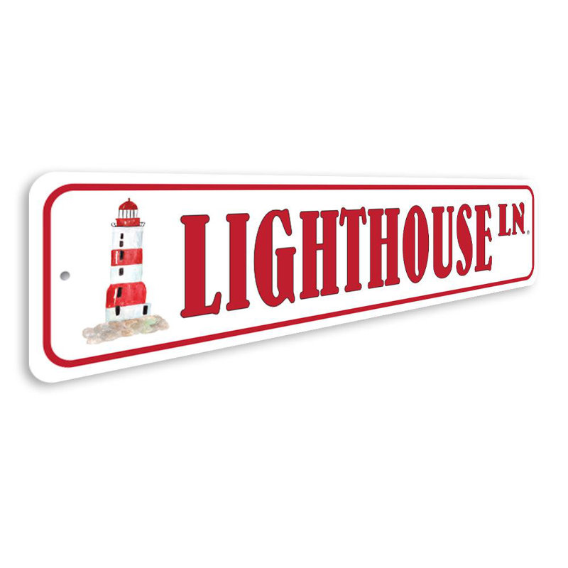 Panneau en aluminium «Phare», H 6 po x l 24 po x P 0,06 po